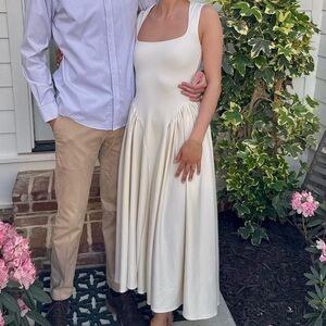 Meshki Cream Sleeveless Maxi Dress